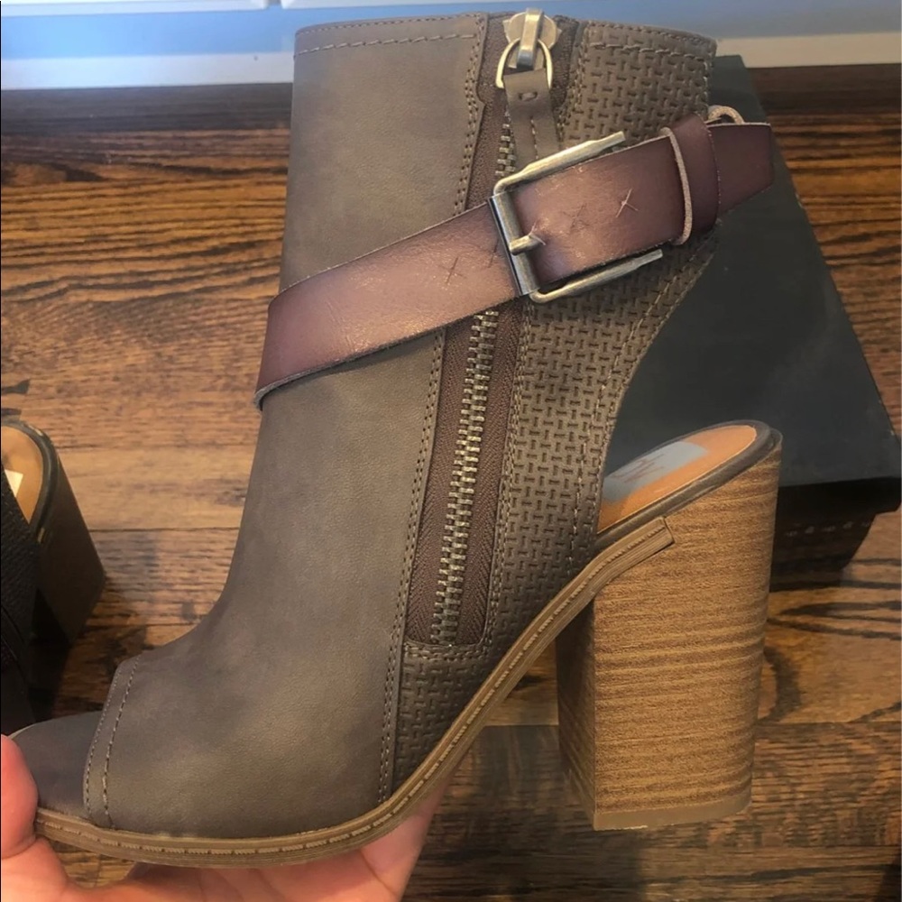 Taupe booties